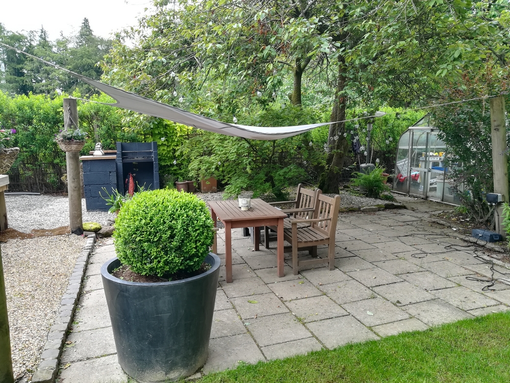 La terrasse de notre chambre