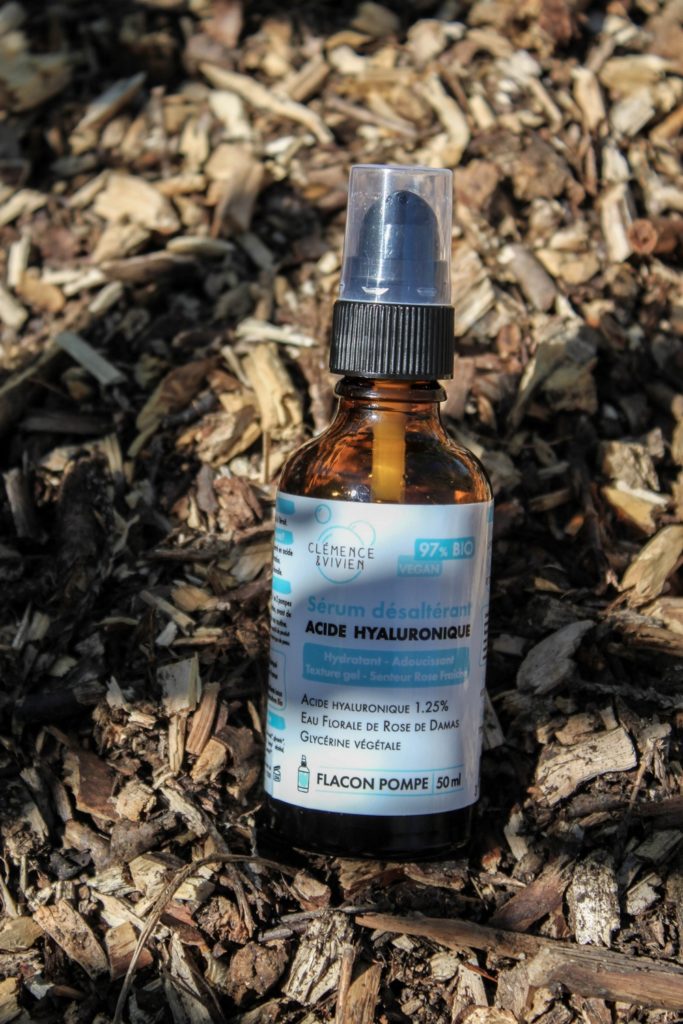 le sérum désaltérant à l'acide hyaluronique de clémence et vivien, naturel et certifié bio